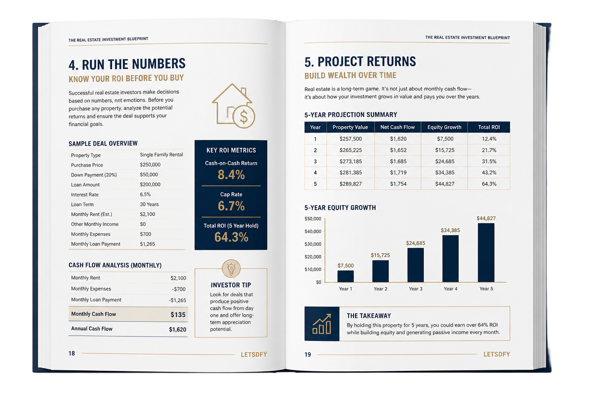 Real Estate Investment Blueprint sample page 1